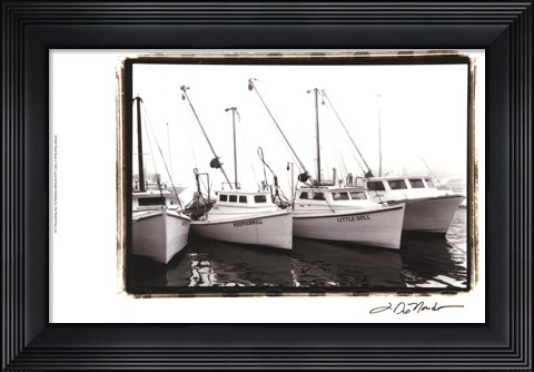 Framed Work Boats Print