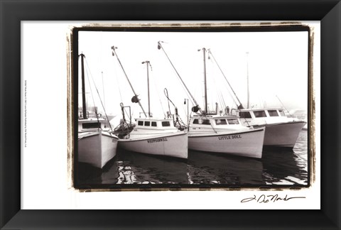 Framed Work Boats Print