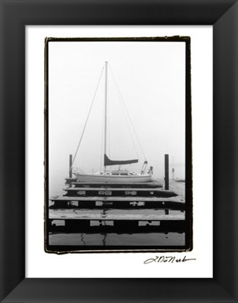 Framed Silent Mooring Print