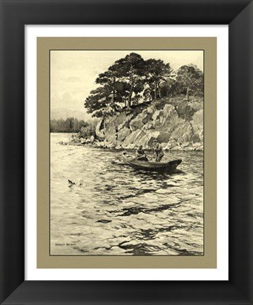 Framed On the River I Print