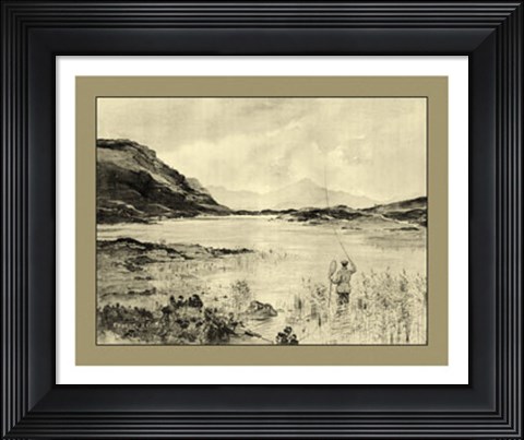 Framed On the River II Print