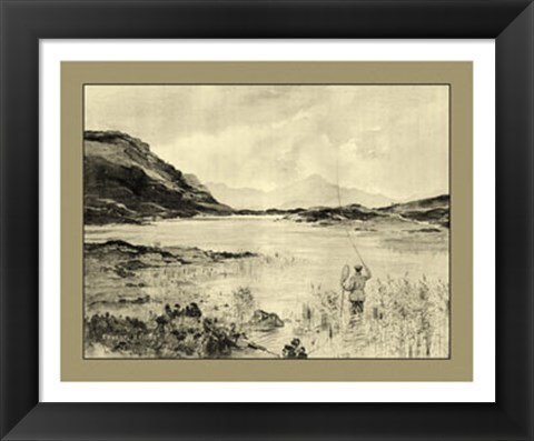 Framed On the River II Print