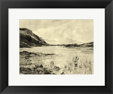 Framed On the River II Print