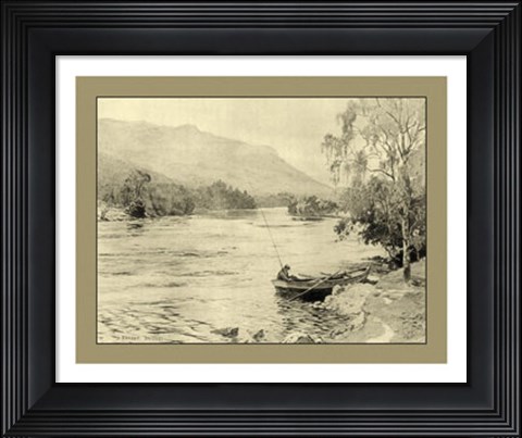 Framed On the River III Print