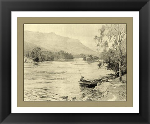 Framed On the River III Print
