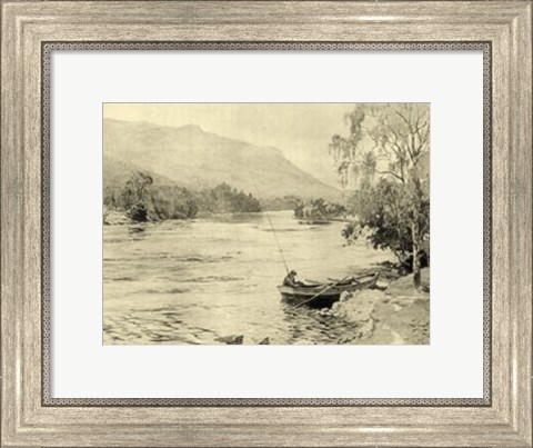 Framed On the River III Print