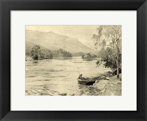 Framed On the River III Print