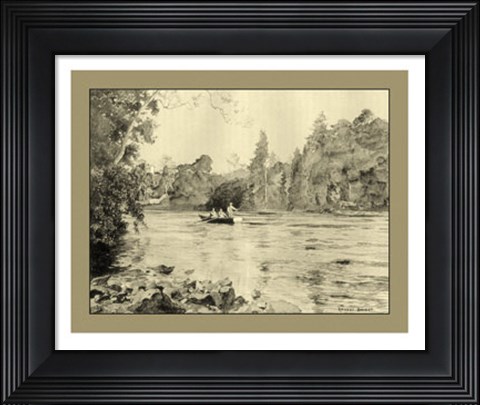 Framed On the River IV Print