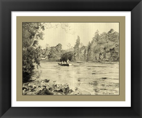 Framed On the River IV Print