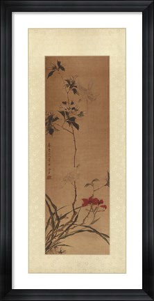 Framed Oriental Silk II Print