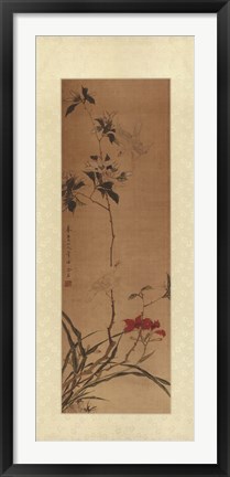 Framed Oriental Silk II Print
