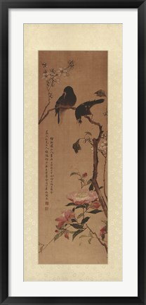 Framed Oriental Silk III Print