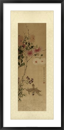 Framed Oriental Silk IV Print
