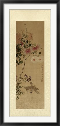 Framed Oriental Silk IV Print