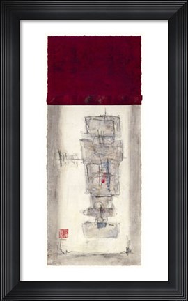 Framed Tranquility Panel III Print