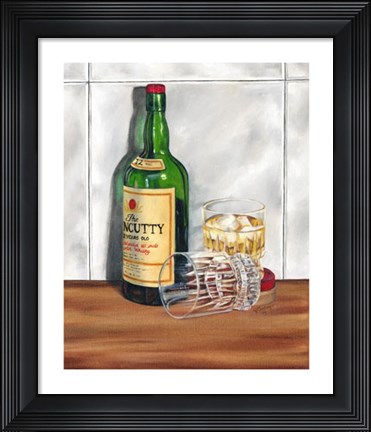Framed Scotch on the Rocks I Print