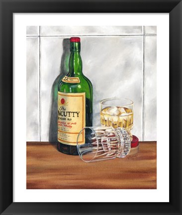 Framed Scotch on the Rocks I Print