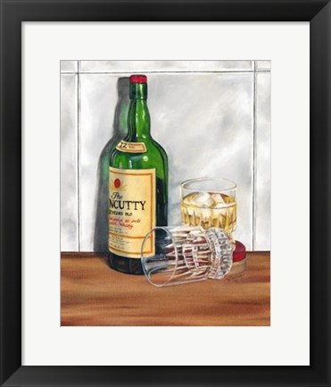 Framed Scotch on the Rocks I Print
