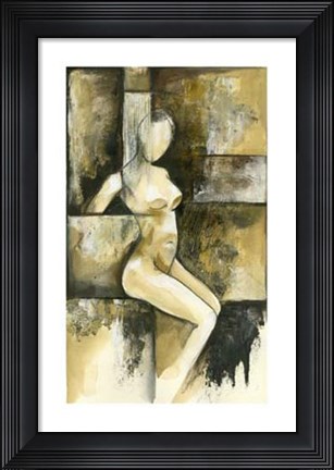 Framed Contemporary Seated Nude I Print