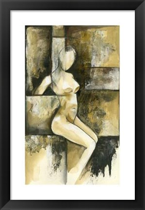 Framed Contemporary Seated Nude I Print