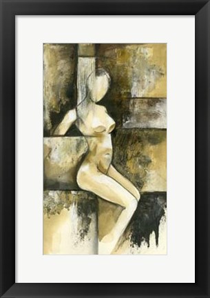 Framed Contemporary Seated Nude I Print