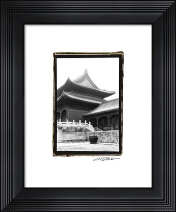 Framed Palace Rooftops, Beijing Print