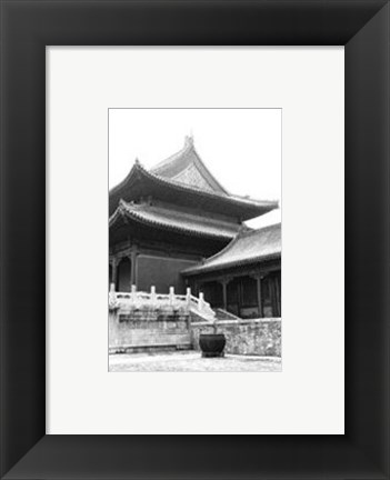 Framed Palace Rooftops, Beijing Print