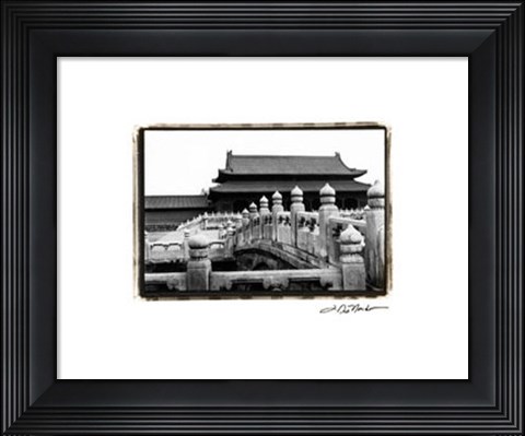 Framed Palace Bridge, Beijing Print