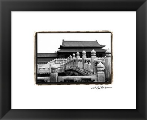 Framed Palace Bridge, Beijing Print