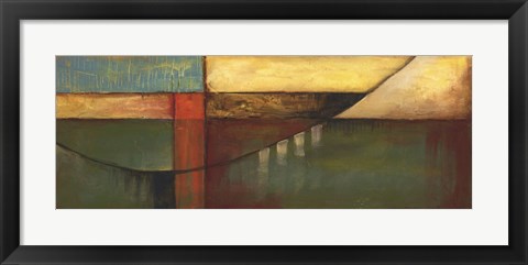 Framed Graphic Suspension Bridge on FAP Print