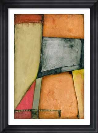 Framed Neo Tangerine I on FAP Print