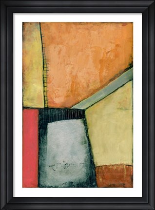 Framed Neo Tangerine II on FAP Print