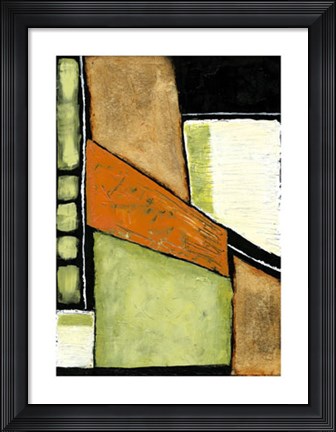 Framed Acid Green Asphalt II Print