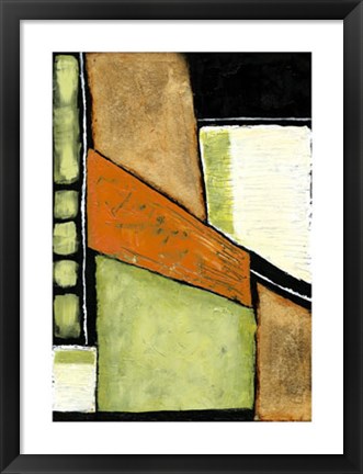 Framed Acid Green Asphalt II Print