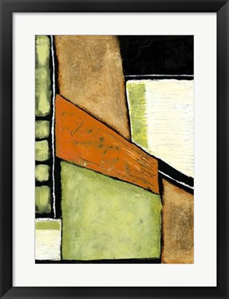 Framed Acid Green Asphalt II Print