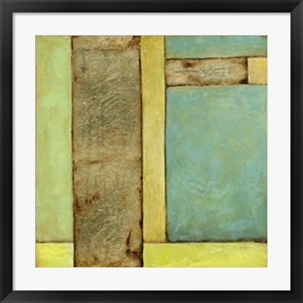 Framed Stained Glass Window III Print