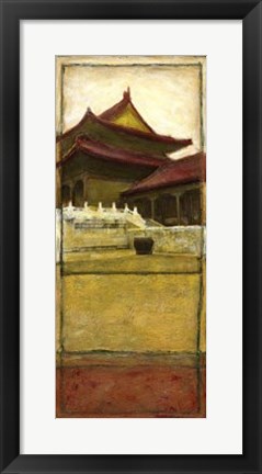 Framed Oriental Panel I Print