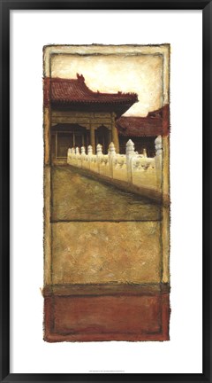 Framed Oriental Panel II Print