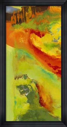Framed Blazing Color Panel II Print