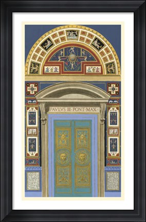 Framed Venetian Door I Print