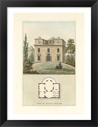 Framed Architectural Detail II Print