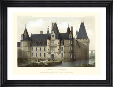 Framed French Chateaux II Print