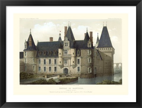 Framed French Chateaux II Print