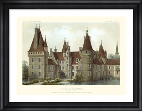 Framed French Chateaux IV Print