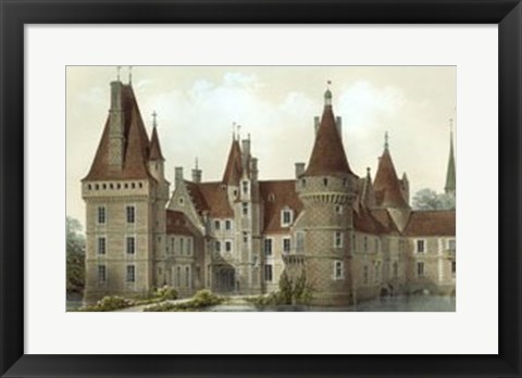 Framed French Chateaux IV Print