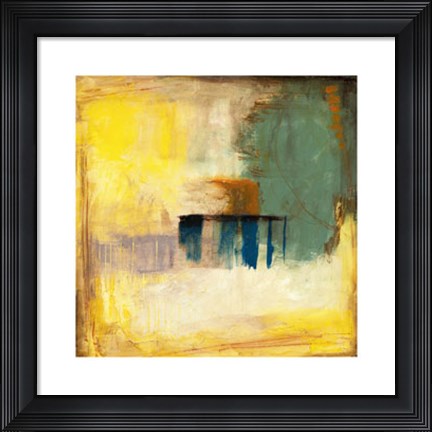 Framed Aquamarine Aura I Print