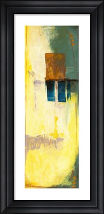 Framed Aquamarine Aura V Print