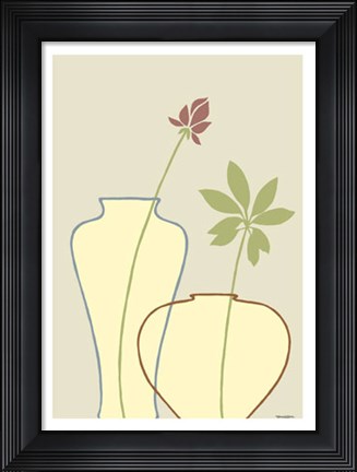 Framed Linear Vessels I Print