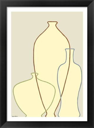 Framed Linear Vessels II Print