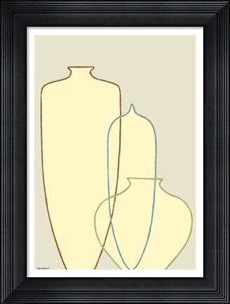 Framed Linear Vessels IV Print